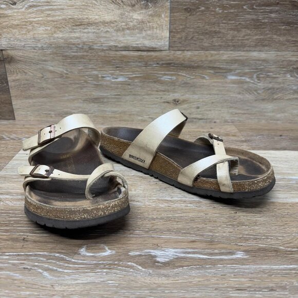 Birkenstock Mayari Cream Toe Loop Slide Sandal Women's Size EU 42 - Picture 7 of 8